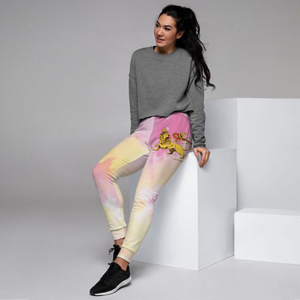 womens joggers tie dye