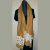 Ethiopian cotton shawl wrap….beige & black 26″×82″ hand made