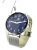 Silver Blue Ethiopian Gentleman’s  5 ATM ALL Stainless Steel Quartz Watch