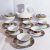 23 PCs Ethiopian/Eritrean Coffee Ceremony Set, QUEEN OF SHEBA Design. Full set. Jebena,6 cups,6 saucers, 6 spoons, Milk Cup and Sugar Cup