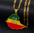 Ethiopia Pendant Chain Necklaces For Women & Men Gold Color